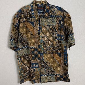 NWT- Tori Richard- Tribal Men's Geometric Casual button down- Size XL